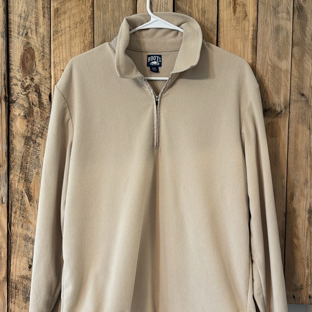 Vintage Roots Made in Canada 1/4 Zip Pullover Fleece Size‎ Medium